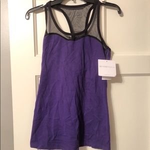 Beyond Yoga racerback mesh tank NWT L